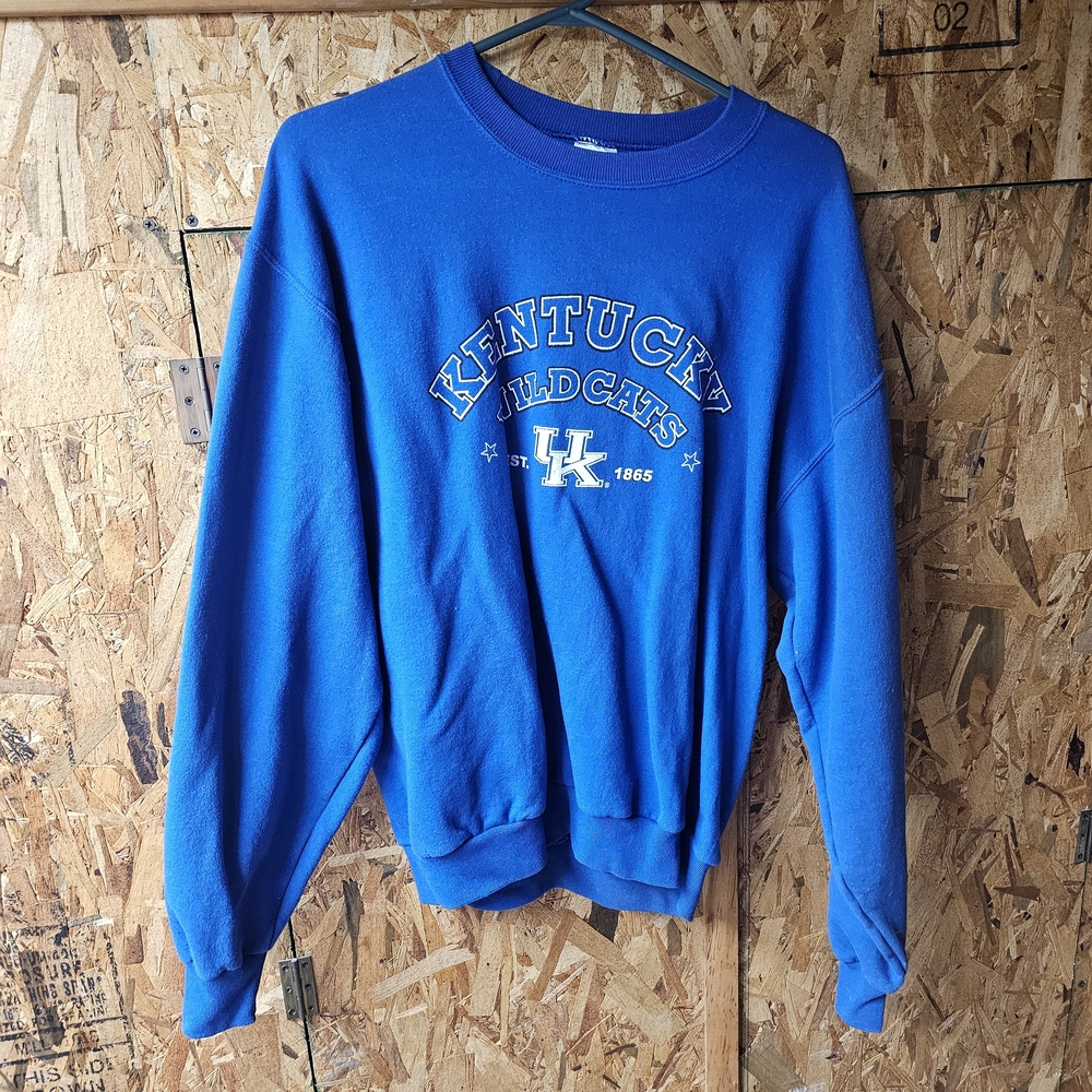 Jerzees Blue Crewneck Sweater Classic Cotton Blend